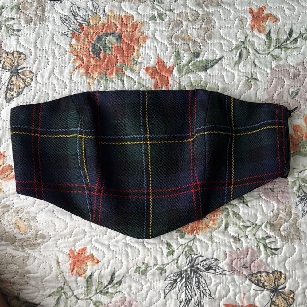 Plaid Tube Top- Ronny Kobo